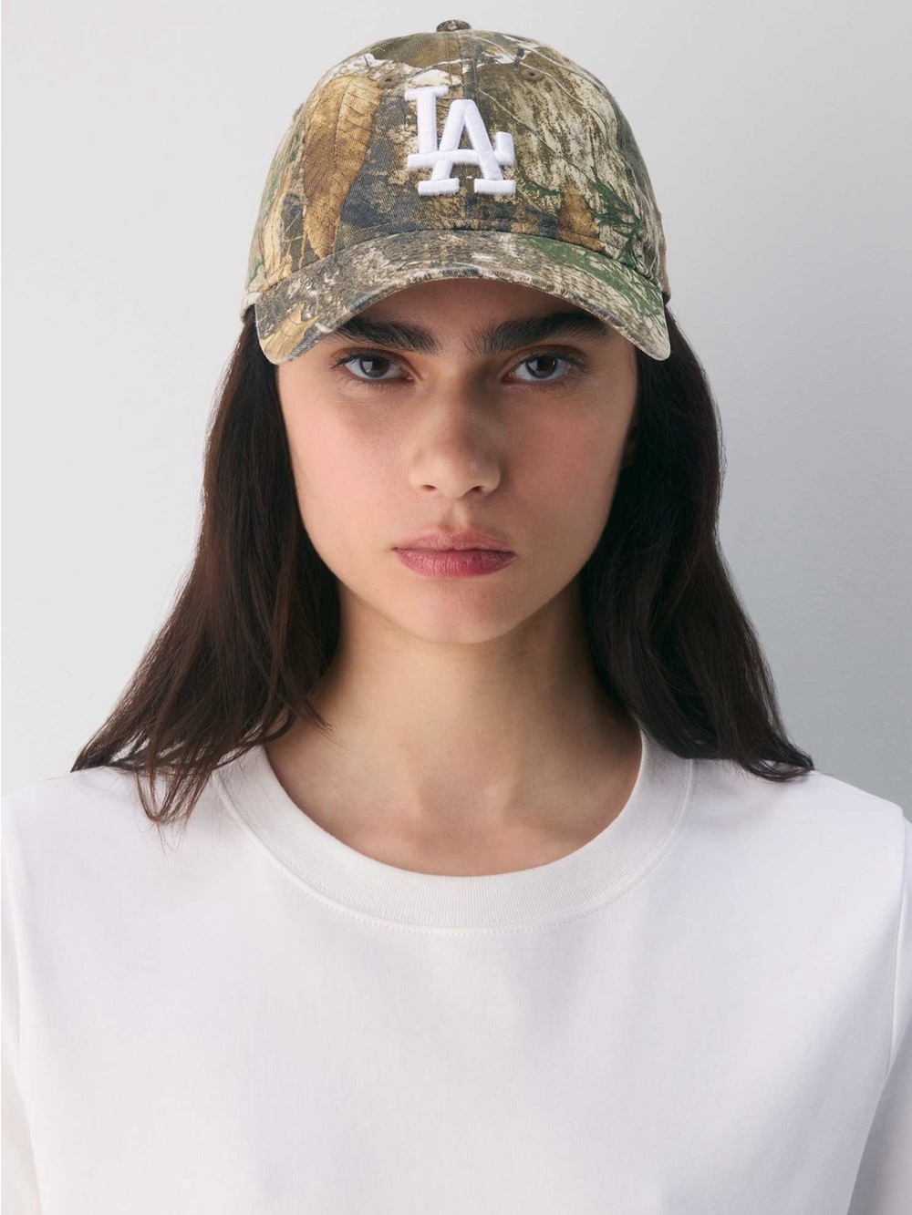 New Era Los Angeles Dodgers 9TWENTY Hat Washed Tmbr Camo/ Wh